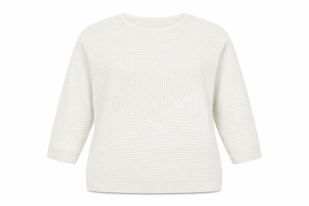 Front view of Select women’s ivory jumper, size UK 18