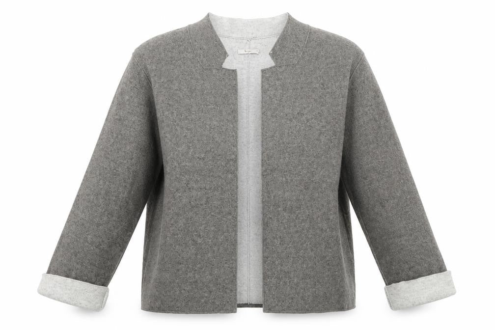 Front view of Tu women’s grey jacket, size UK 14