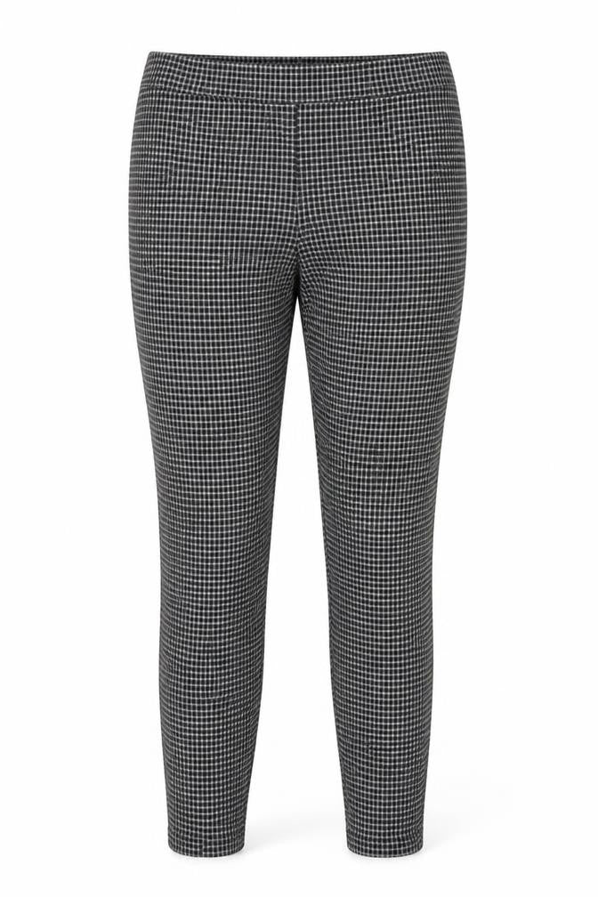 Papaya Womens Black Check  Jegging Trousers Size 10 L26 in - Small check
