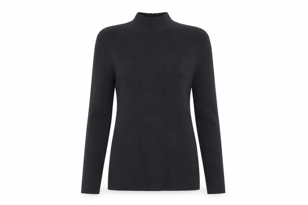 Front view of H&M women’s grey jumper, size M