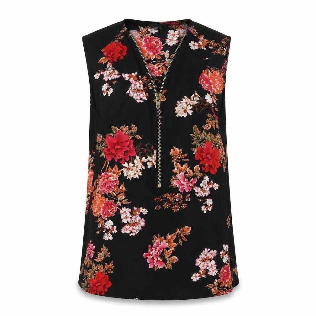 Cameo Rose Womens Multicoloured Floral Basic Blouse Size 8