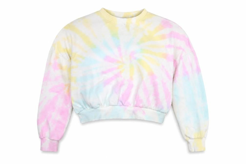 Front view of PRETTYLITTLETHING women’s multicoloured geometric jumper, size S