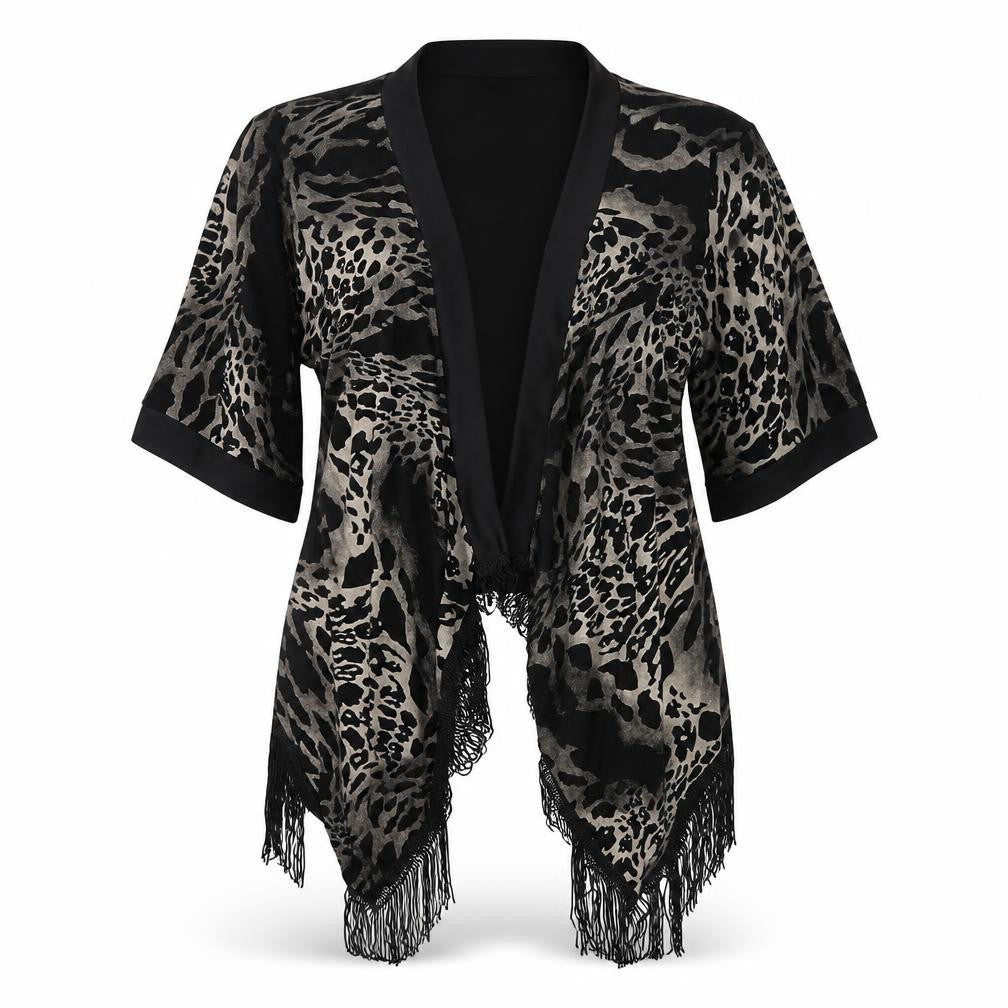 Funky Fit Womens Multicoloured Animal Print  Cardigan Jumper Size S