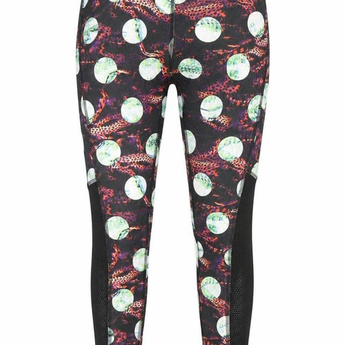 Reebok Womens Multicoloured Animal Print  Compression Leggings Size XS L27 in