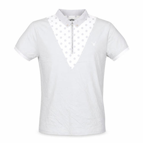 Intense Menswear  Mens Grey Polka Dot   Polo Size S  - Spider Logo