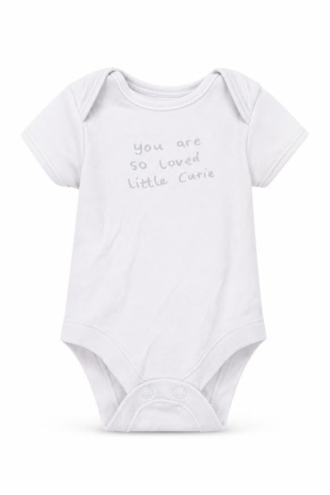 George Baby Grey   Romper One-Piece Size Newborn  - Little Cutie