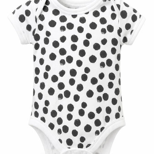 George Baby White Polka Dot  Romper One-Piece Size Newborn