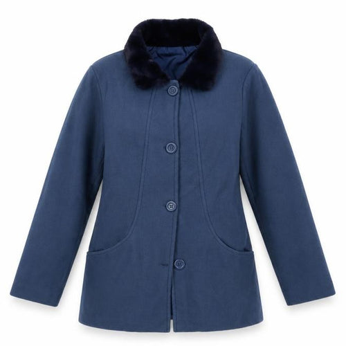 Gabriella Vicenza Womens Blue   Overcoat Coat Size 12