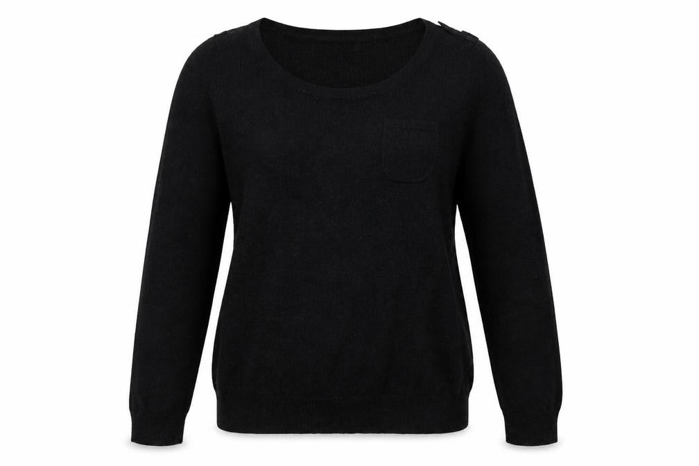 Front view of Marks & Spencer women’s grey jumper, size UK 12
