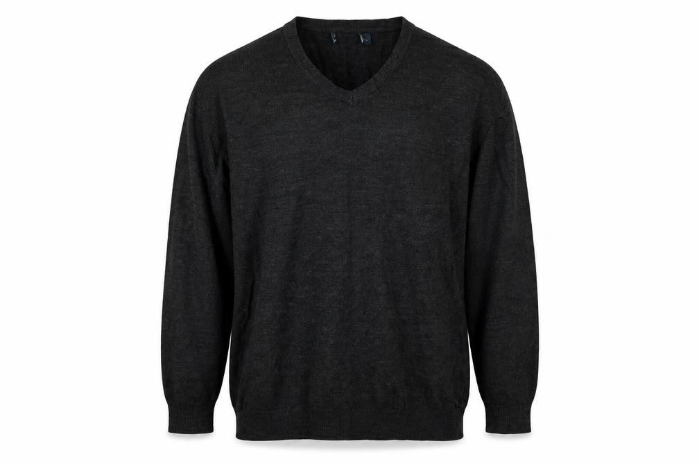 Front view of Matalan men’s grey jumper, size XL