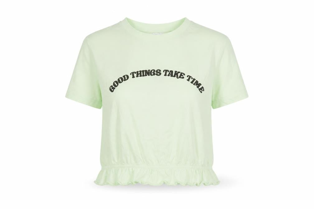 Primark Womens Green   Basic T-Shirt Size S