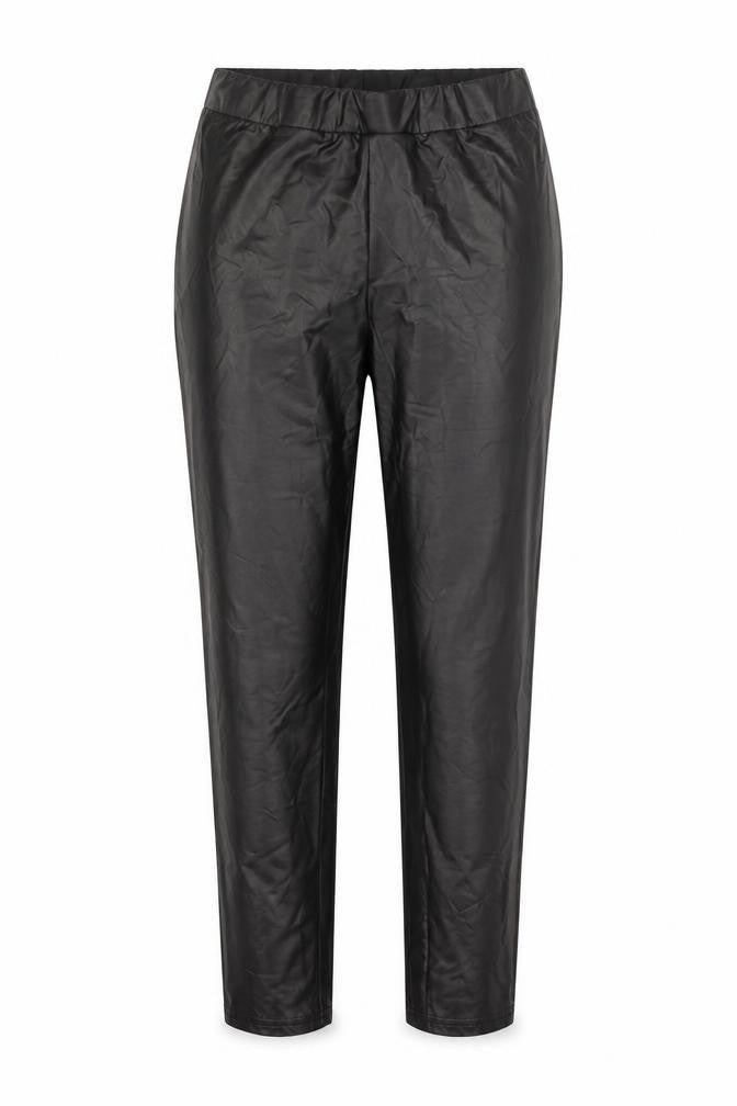 Front view of Primark women’s black polyester trousers, size M, 25.5-inch leg regular
