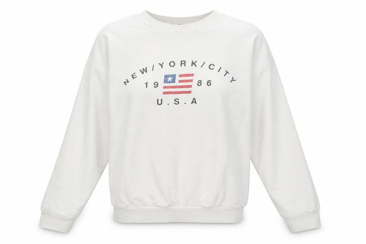Nasty Gal Womens White Round Neck Polyester Pullover Jumper Size S - NYC