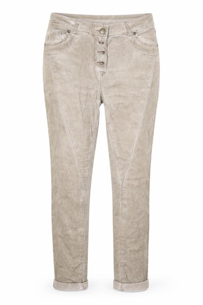 Janina Womens Beige  Cotton Straight Jeans Size 10 L26 in Regular