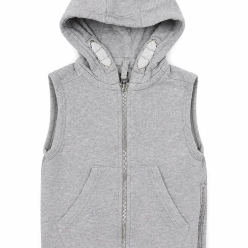 NEXT Girls Grey  Cotton Full Zip Hoodie Size 3 Years