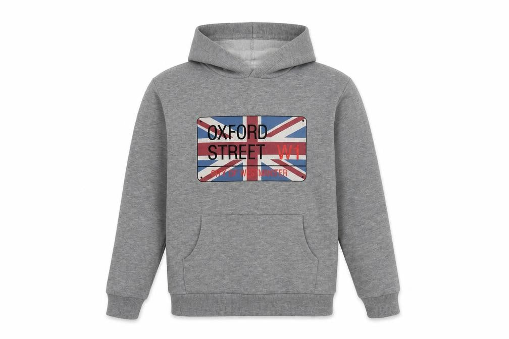 Primark Girls Grey  Cotton Pullover Hoodie Size 13-14 Years   - London