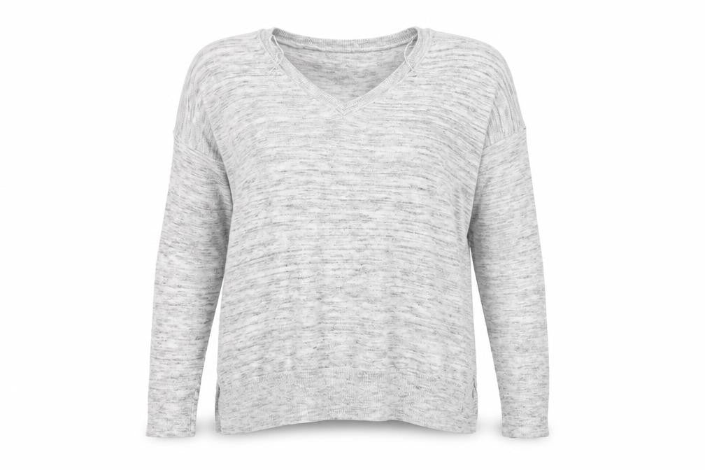 Marks & Spencer Womens Grey  Polyester Basic T-Shirt Size 14 Round Neck