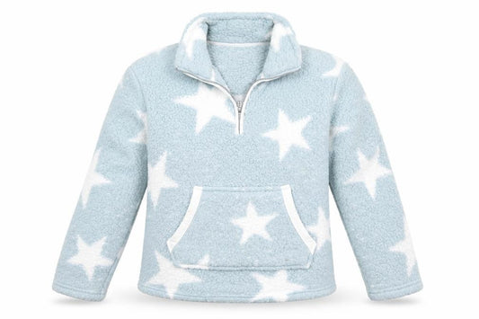 Front view of F&F women’s grey crew neck polyester jumper, size M