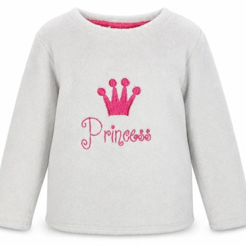 Love Sleep Girls White  Polyester Top Pyjama Top Size 8-9 Years   - princess