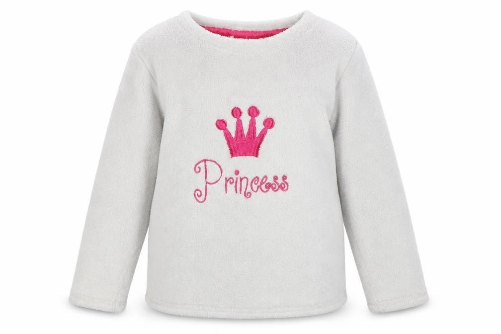 Love Sleep Girls White  Polyester Top Pyjama Top Size 8-9 Years   - princess