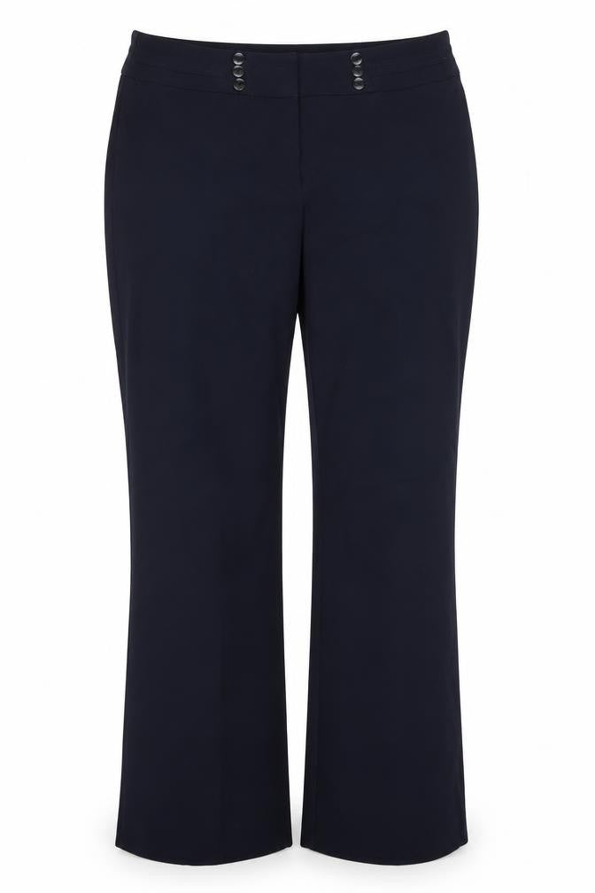Collection Womens Blue  Polyester Dress Pants Trousers Size 14 L30 in Regular