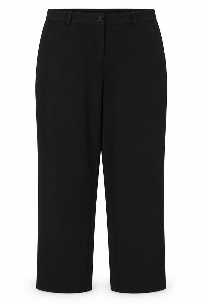 M&S Womens Black  Polyester Dress Pants Trousers Size 12 L28.5 in Regular