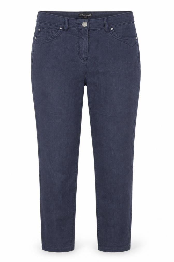 Brandtex Womens Blue  Cotton Straight Jeans Size 10 L28 in Regular