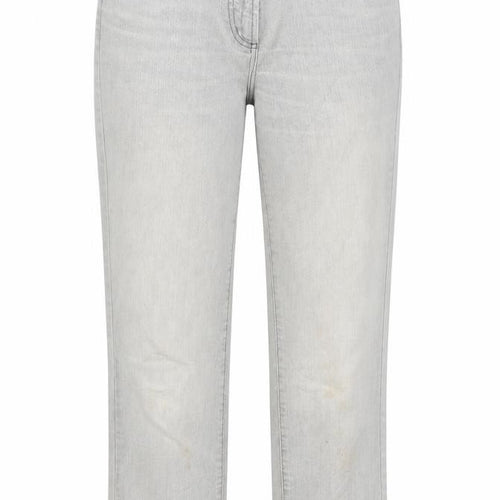 Vianni Womens Grey  Cotton Straight Jeans Size 10 L29 in Regular