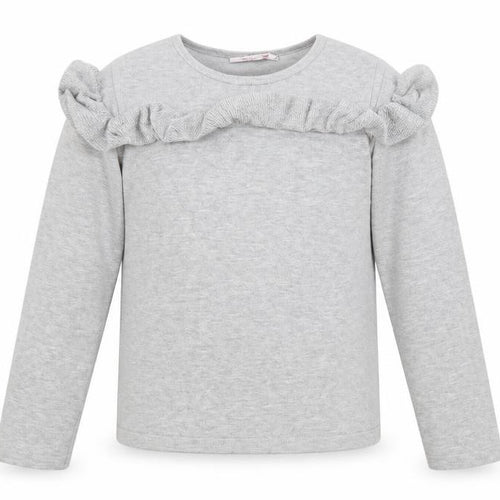 Miss e-vie Girls Grey  Viscose Basic T-Shirt Size 11-12 Years Round Neck
