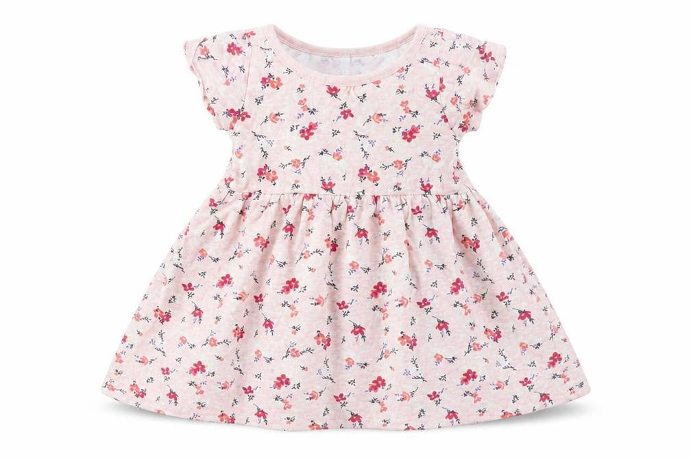 Baby Baby Pink Floral Cotton A-Line  Size 12-18 Months Round Neck