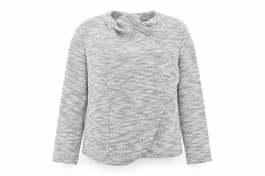 Dorothy Perkins Womens Grey Round Neck  Polyester Cardigan Jumper Size 10