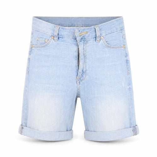 Preworn Womens Blue  Cotton Cut-Off Shorts Size 6 L9 in Regular