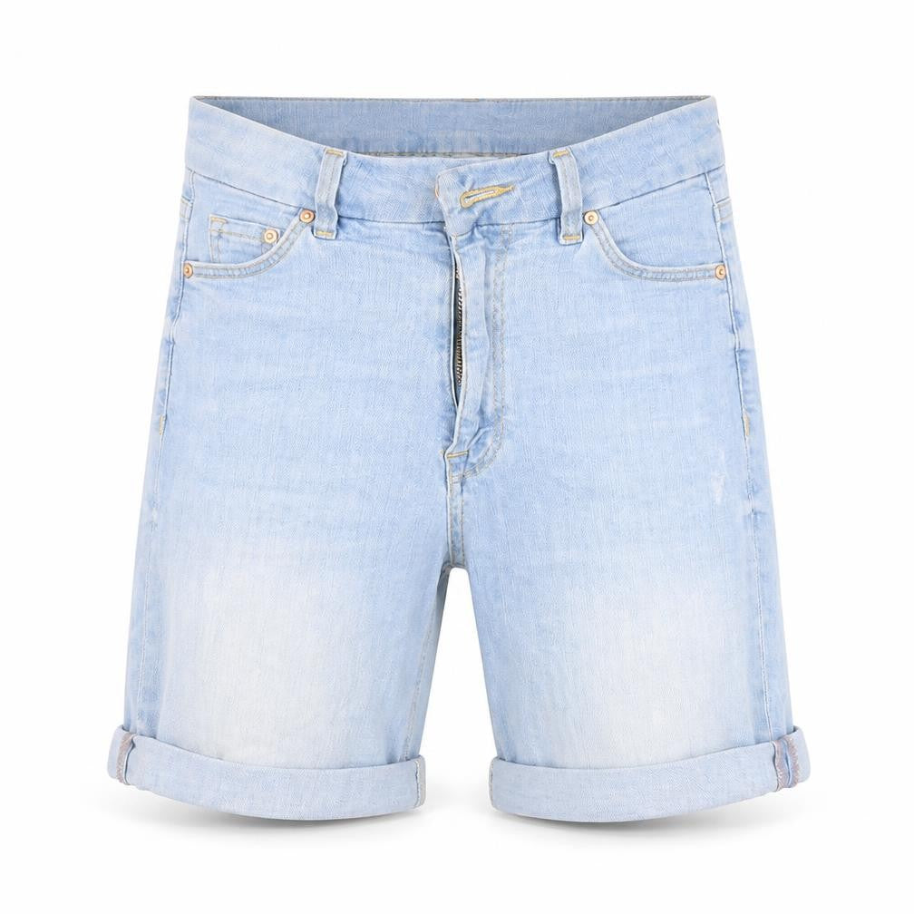 Preworn Womens Blue  Cotton Cut-Off Shorts Size 6 L9 in Regular