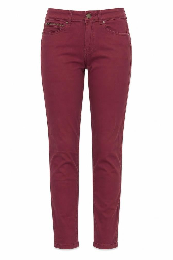 George Womens Brown  Cotton Skinny Jeans Size 10 L28 in Regular  - Soft Feel Chestnut Brown colour