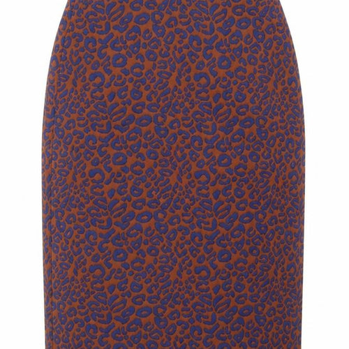 M&S Womens Multicoloured Animal Print Polyester Straight & Pencil Skirt Size 8
