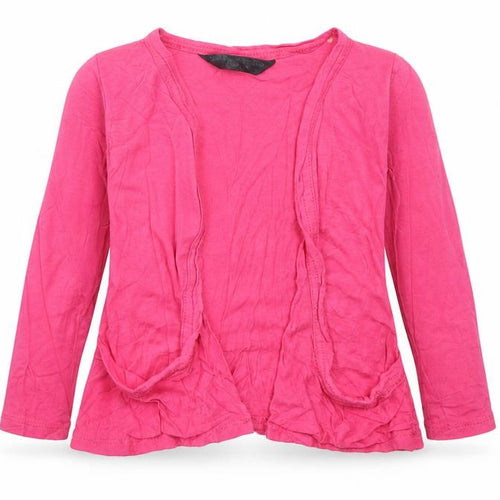 Matalan Girls Pink   Viscose Cardigan Jumper Size 3 Years