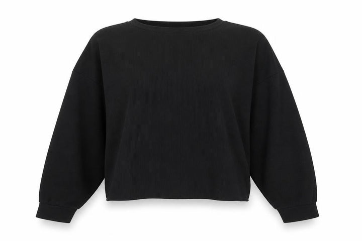 Nasty Gal Womens Black  Polyester Pullover Sweatshirt Size 12
