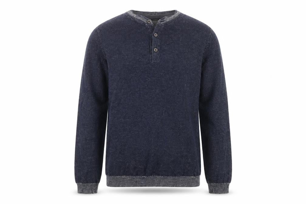 Front view of George women’s blue round neck cotton jumper, size S