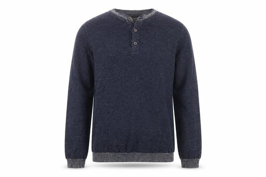 Front view of George women’s blue round neck cotton jumper, size S