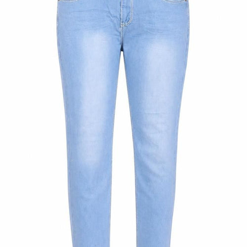 Preworn Womens Blue  Polyester Skinny Jeans Size XL L31 in Regular