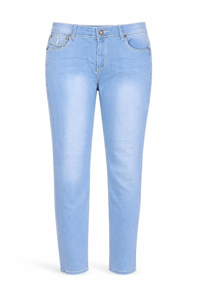Preworn Womens Blue  Polyester Skinny Jeans Size XL L31 in Regular