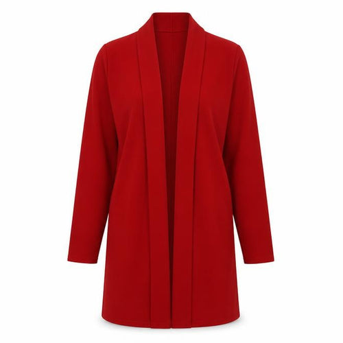 Blossom London Womens Red   Overcoat Blazer Size M