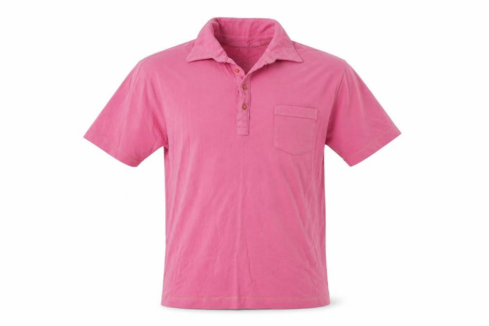 Authentic Clothing Company Mens Pink  Cotton  Polo Size L Collared