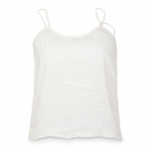 Preworn Womens Ivory   Camisole Blouse Size 10 Round Neck