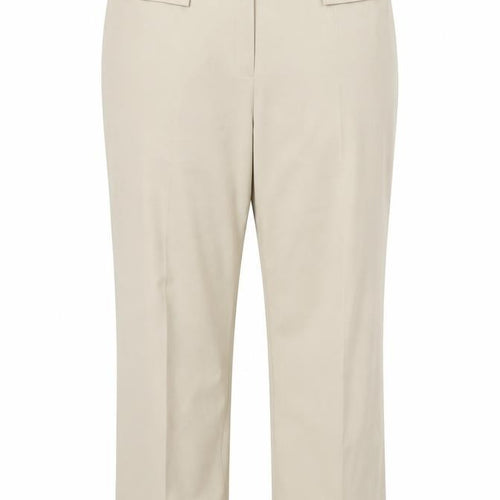 M&S Womens Beige  Polyester Dress Pants Trousers Size 18 L24 in Regular