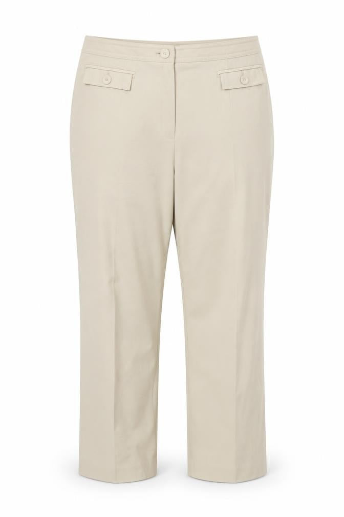 M&S Womens Beige  Polyester Dress Pants Trousers Size 18 L24 in Regular