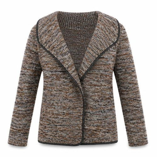 Peacocs Womens Brown V-Neck  Acrylic Cardigan Jumper Size 8