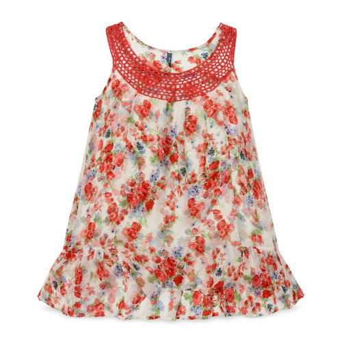 E-vie Womens Multicoloured Floral Polyester Tunic Tank Size 12 Scoop Neck