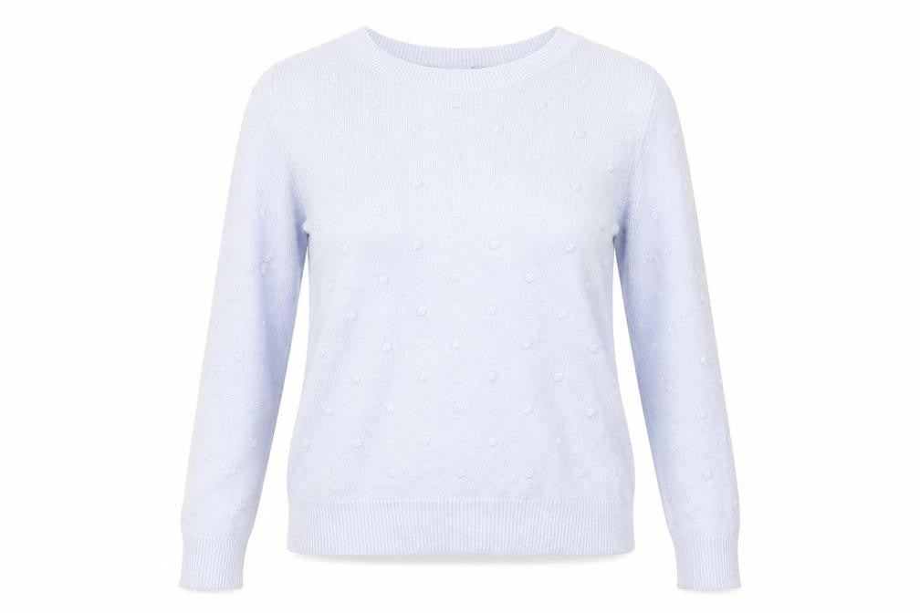 Dorothy Perkins Womens Purple Round Neck  Acrylic Pullover Jumper Size 6