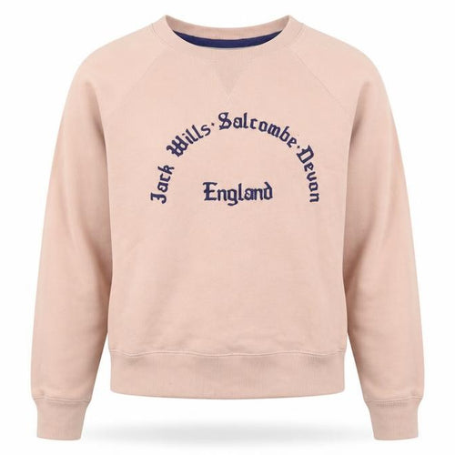 Jack Wills Womens Pink  Cotton Pullover Sweatshirt Size 6